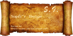 Sugár Ibolya névjegykártya