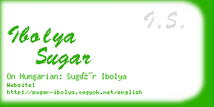 ibolya sugar business card